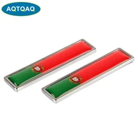 1 pair country national flag portugal hot metal stickers car styling motorcycle accessories badge label emblem car stickers