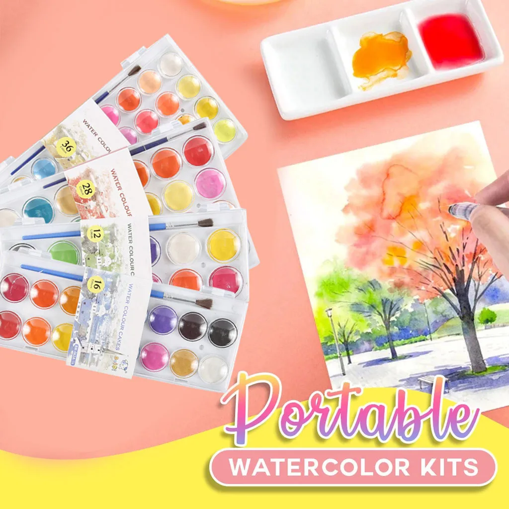 36 цветов для начинающих однотонная гуашь акварельная краска порошок торт набор