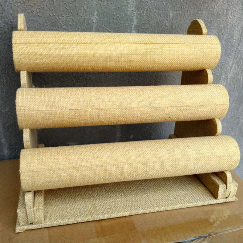 Высококачественная Съемная трехслойная фланелевая подставка для часов и