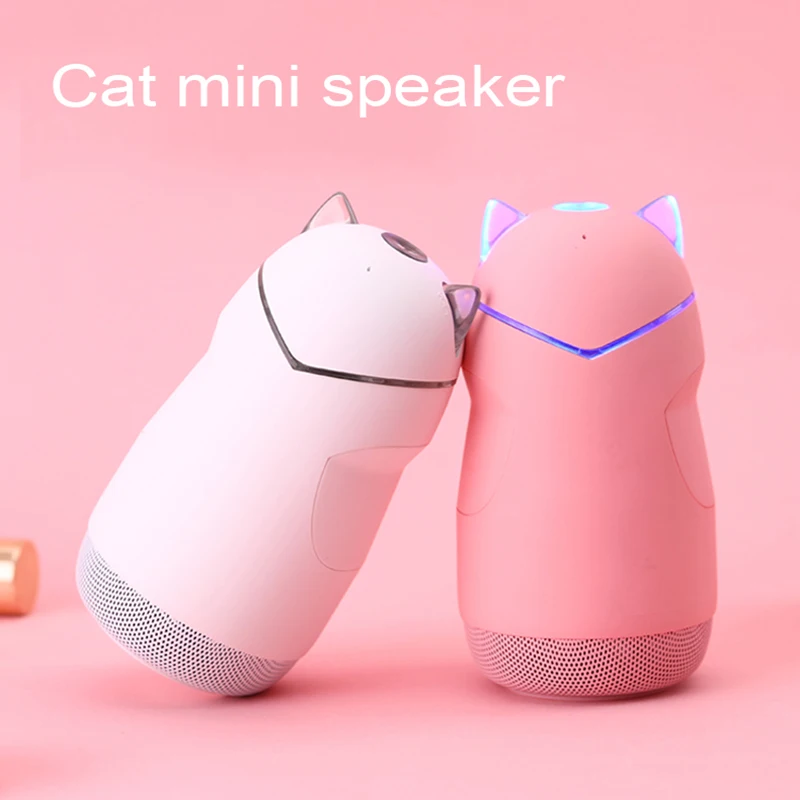 Мультфильм беспроводной bluetooth динамик кошка oem подарок аудио TWS громкой связи