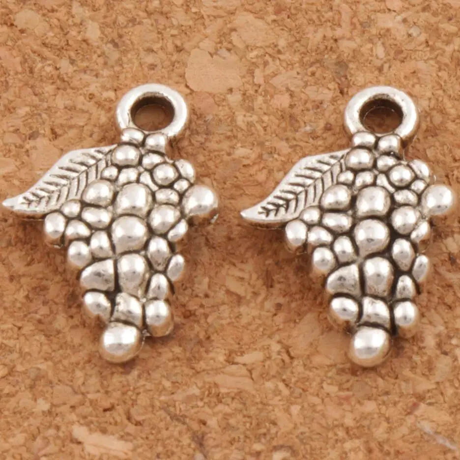

Grape Fruit Charms Pendants Jewelry DIY L363 50pcs 18x12.8mm Zinc Alloy