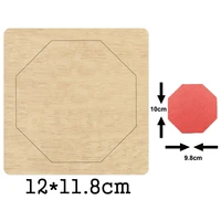 octagon cup board mat irregular pad diy cutting mold wood dies for leather blade rule cutter for diy leather cloth paper crafts