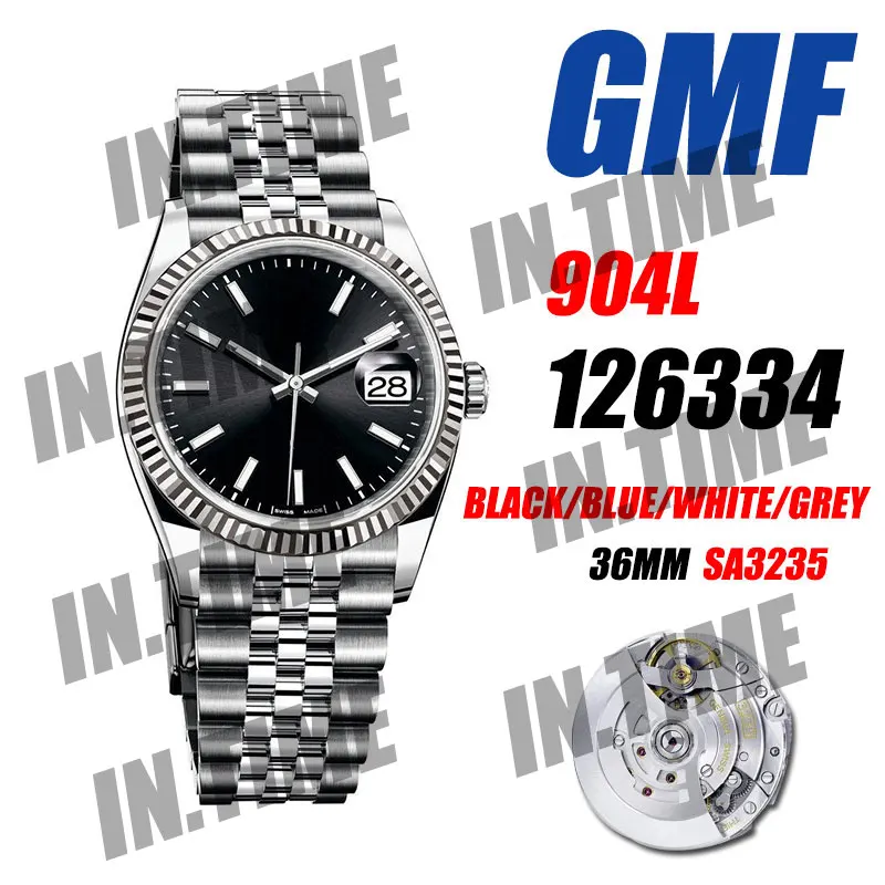 

Men's Luxury Watch DateJust 36mm 126234 GMF Best Edition 904L Stainless Steel Jubilee Bracelet SA3235 Clone Automatic Movement1
