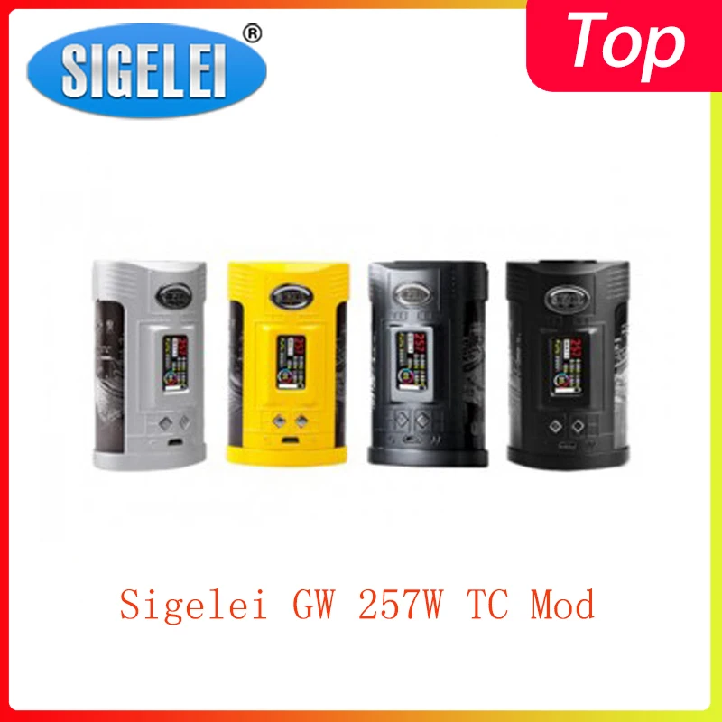 Распродажа! Sigelei GW 257 Вт TC мод питание от двух батарей 21700/20700/18650 с макс. Выход vape