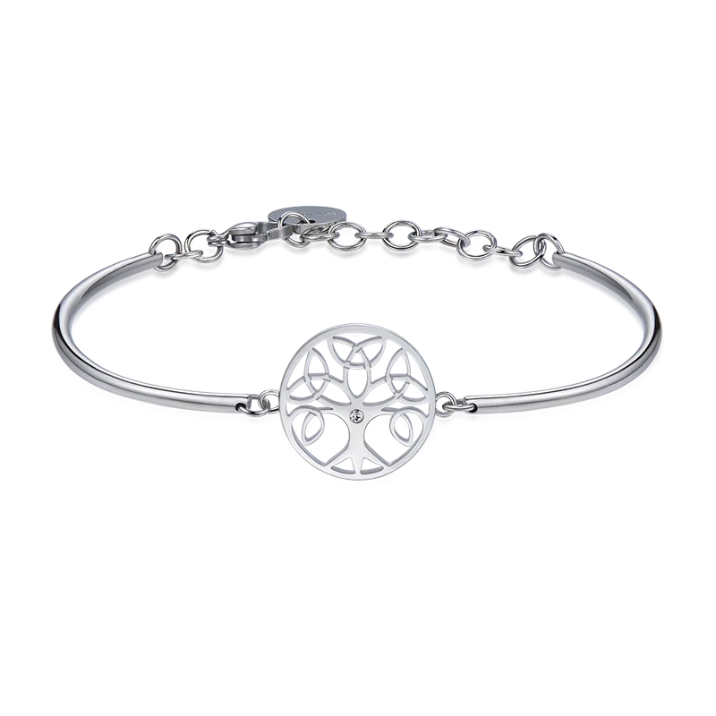 

Brosway Original Fashion Jewelry Bracelet Silver Chain Series Simple Tree of Life Silver Fine Bracelet Bracelet for Girlfriend