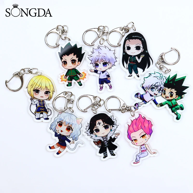 Акриловый брелок SONGDA Anime Hunter x милый мультяшный двусторонний для ключей лучшие