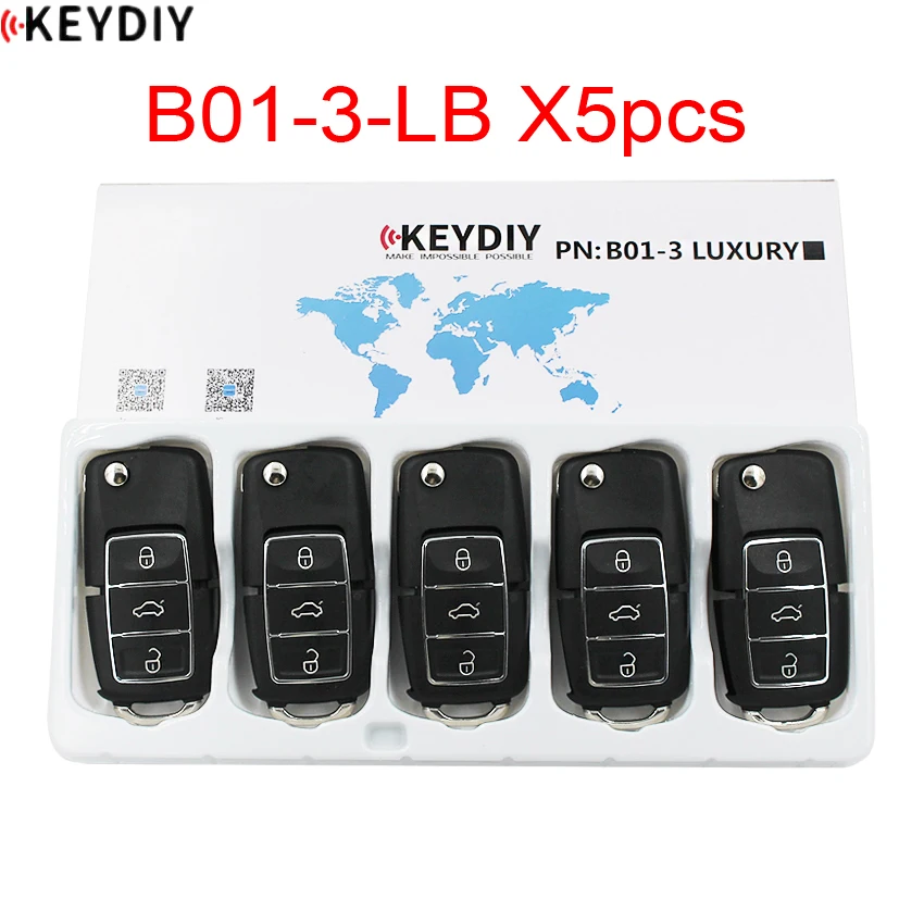 5 шт./лот, KEYDIY Универсальный B серии пульт дистанционного управления B01-3 роскошный черный цвет KD900K/D900+/URG200/KD-X2