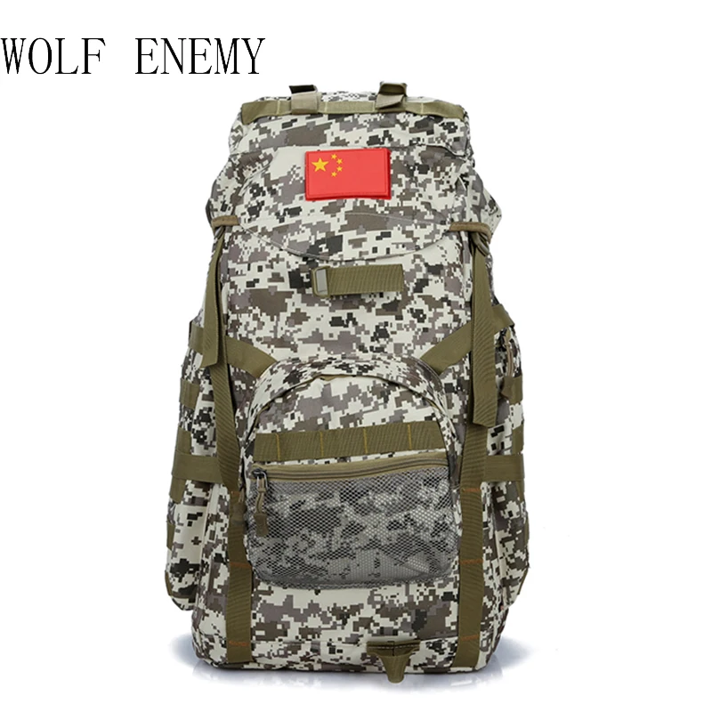 

Рюкзак для кемпинга, 60 л, Тактическая Военная Сумка, большой рюкзак, походные рюкзаки, уличные армейские сумки, мужская спортивная сумка для ...