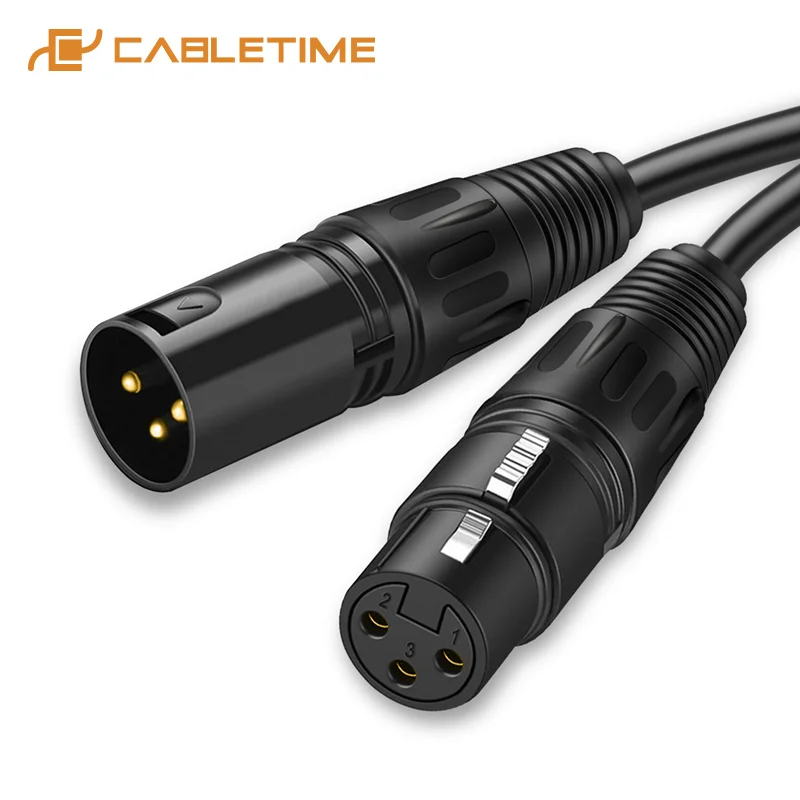 Кабель-удлинитель CABLETIME XLR для гитары микрофон штепсельная вилка кабель аудио