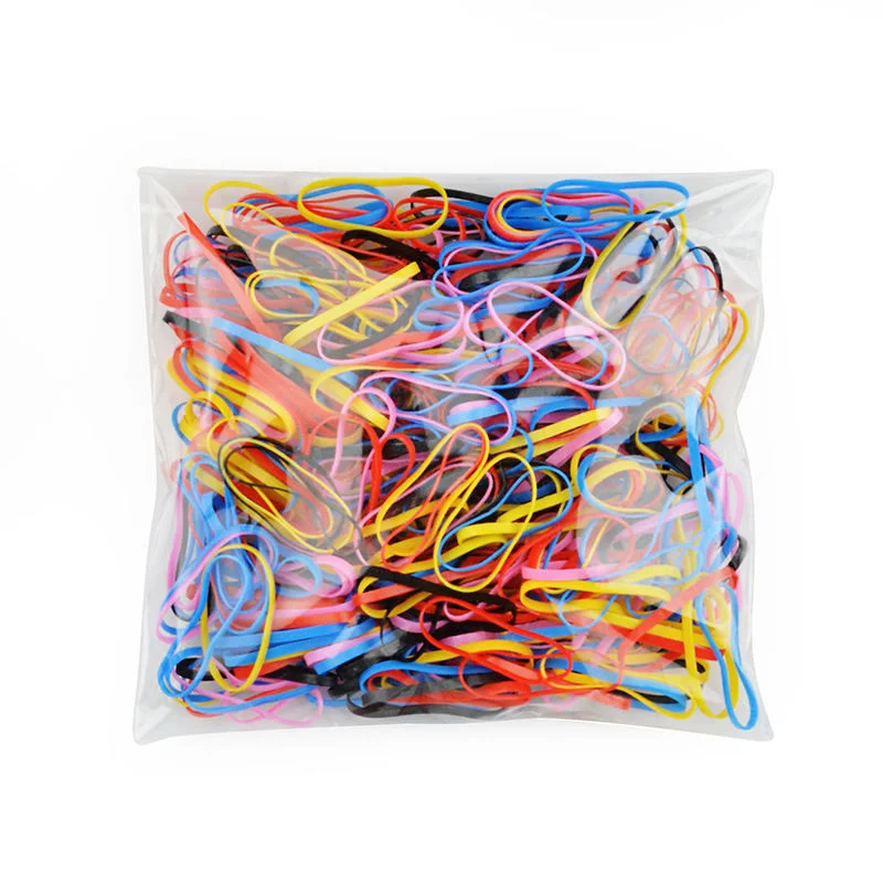 500 шт. цветная резинка для волос одноразовая плетеная прочная Лента непрерывная