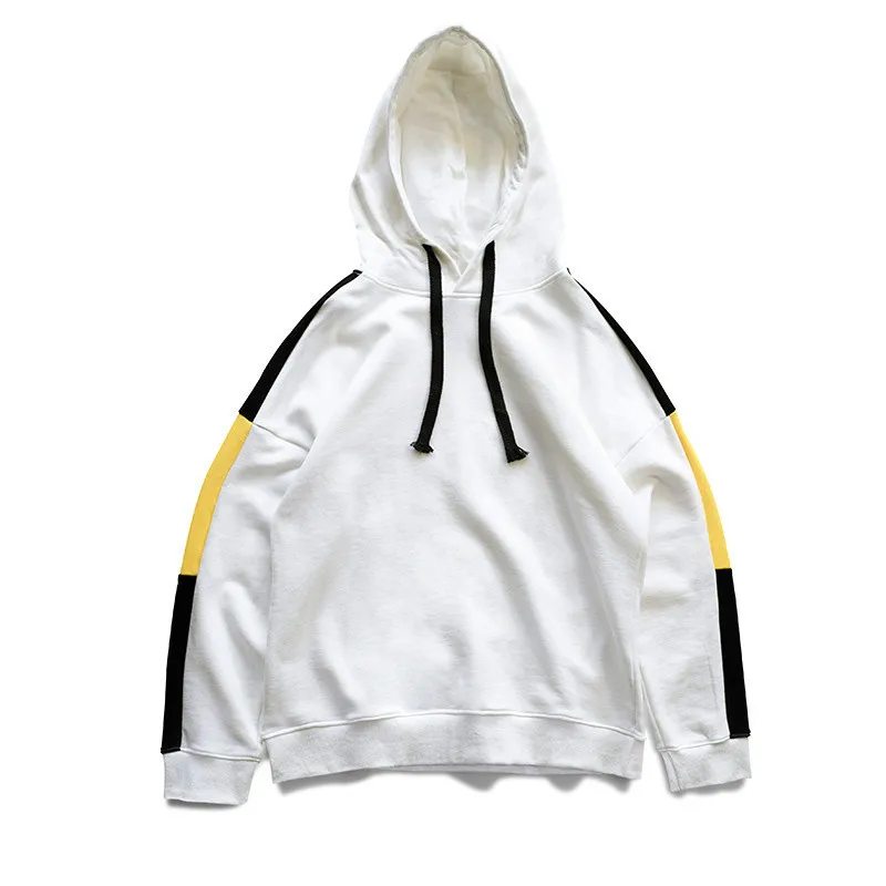 

Men Hoodies Sweatshirts Street Hip Hop Men's Splice Hooded Sweatshirts Autumn New Male Brand Falling Shoulder Hoodie