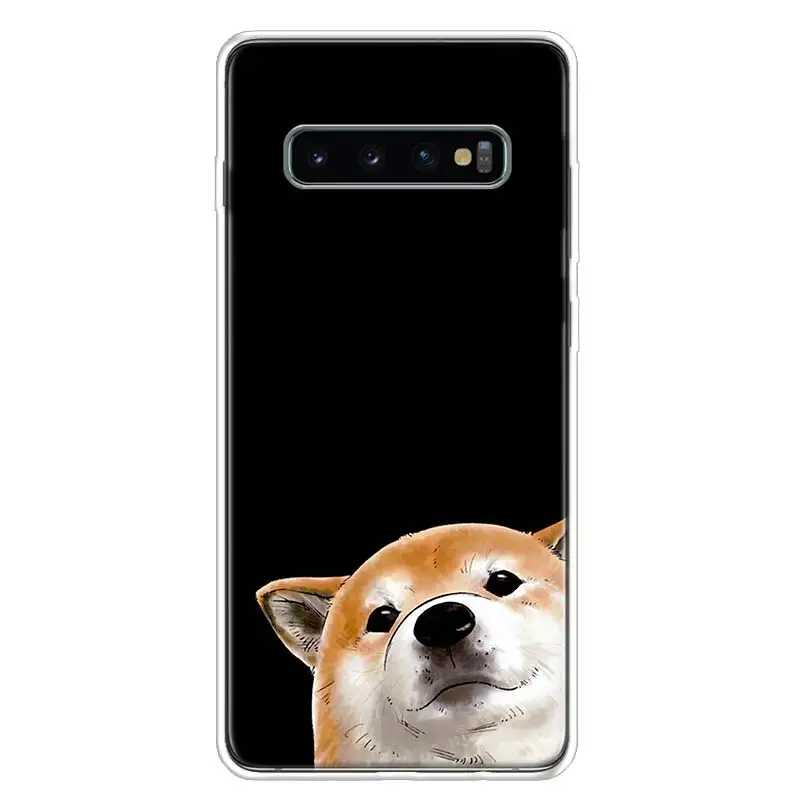 Милый чехол Corgi Dog для телефона Samsung Galaxy S20 FE S21 Ultra S10 Plus S10E S9 S8 S7 S6 Edge J4 J6 + J8 Fundas Capa |