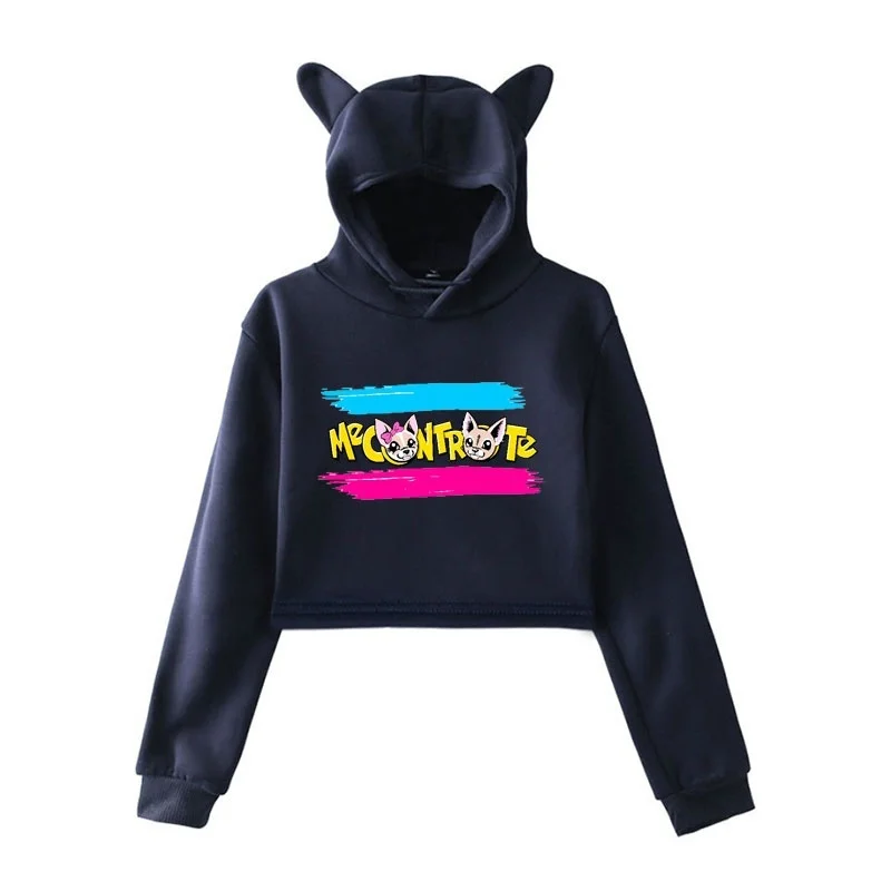 

Cropped Hoodies Me Contro Te Hoodie Cute Cartoon Printed Cotton Sweatshirts Girls Women Casual Pullover Top sell Popular Hoodies