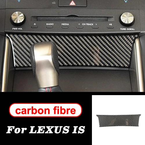 panel A Для LEXUS IS250 300H аксессуары из углеродного волокна интерьер управления переключения передач панели наклейки декоративные 2013- стайлинга автомобилей - Название цвета: panel A