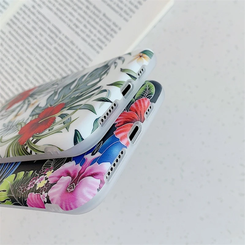 Новый винтажный цветочный чехол для телефона iPhone 11 Pro XR XS Max 7 8 6 6S Plus SE 2020 роскошный