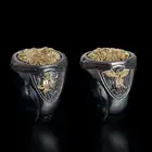 Властное черное кольцо, африканская прерия, король, Лев, Винтажное кольцо, ювелирные изделия, аксессуары, минималистичный крутой материал, модные мужские аксессуары