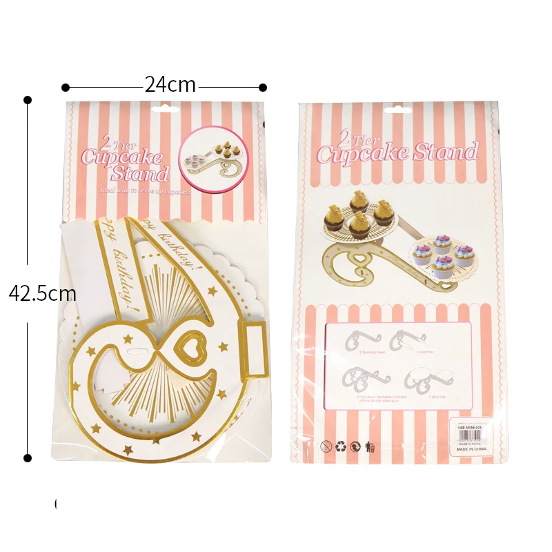 

Портативный одноразовый круглый подарок на день рождения кекс десерт «сделай сам» бумажная подставка для творчества демонстрационный сте...