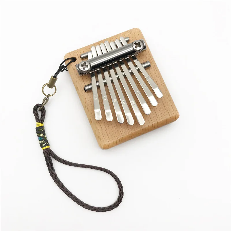 Mini Kalimba 8 Keys Thumb Piano Great Sound Finger Keyboard Musical Instruments Wood for Beginner Gifts | Спорт и развлечения