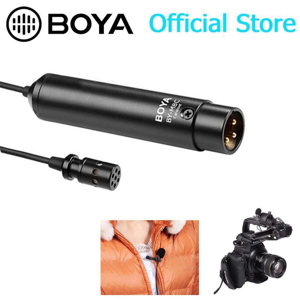 BOYA кардиоидный XLR выход конденсаторный микрофон BY-M8C для Canon Sony Panasonic видеокамеры
