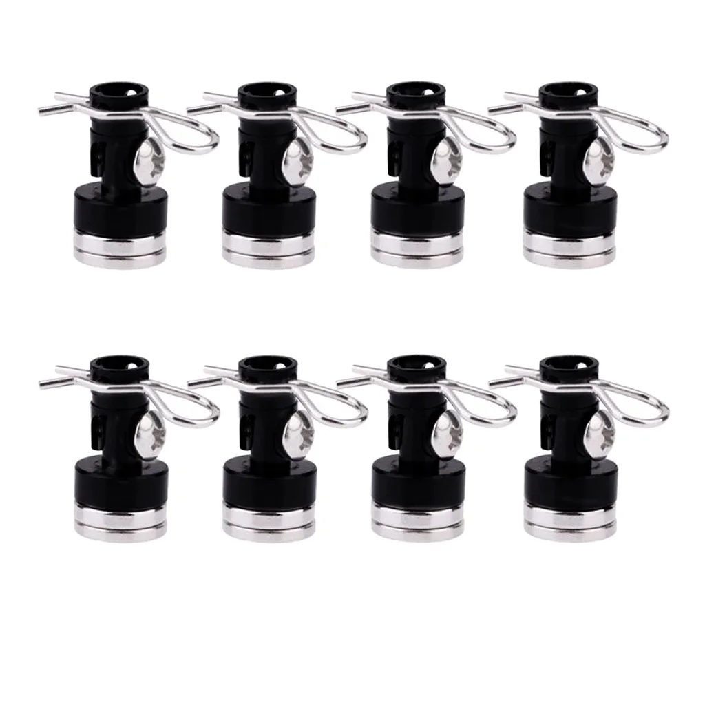 

8pcs/pack Invisible Body Post Mount RC Car Vehicle Parts Black