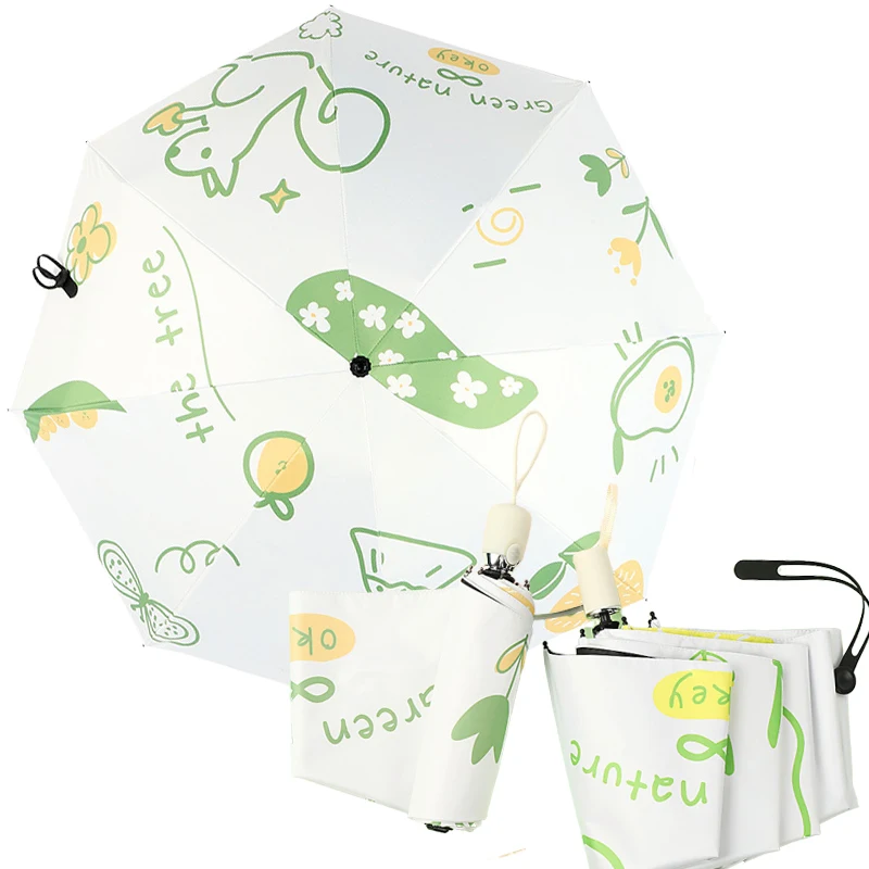 

Зонты 2020 новый креативный белка шаблон 5/3 складной зонт легкий складной зонтик для женщин и мужчин зонты для дождевика