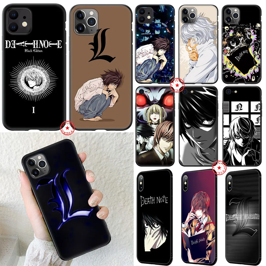 Смертная записка Мягкий силиконовый чехол для телефона iPhone 11 Pro XR X XS Max 6 6S 7 8 плюс 5