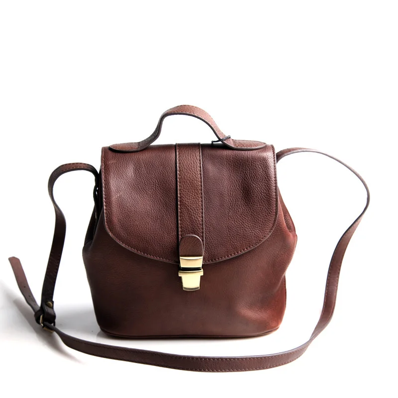 

Сумка-мессенджер женская из натуральной кожи, модный Удобный мессенджер на одно плечо в британском стиле, портативная модная кожаная сумоч...