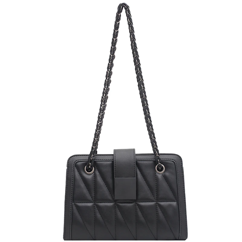 

Simple Small PU Leather Crossbody Bags Luxury Black Shoulder Handbags Trending Fashion Hand Bag Small Square Bag