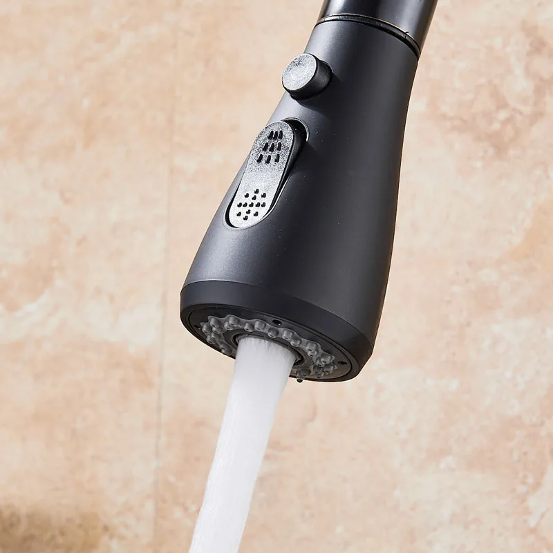 

Pull-out Kitchen Shower Electroplating Faucet Sprayer Brushed Black Spray Paint Faucet Shower Head Home Improvement