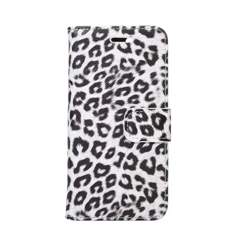 Для samsung Galaxy S10E S10 Plus S9 S8 кожаный чехол-книжка с леопардовым принтом чехол-кошелек для samsung Note 10+ 10 Pro 9 8 чехол - Цвет: Белый