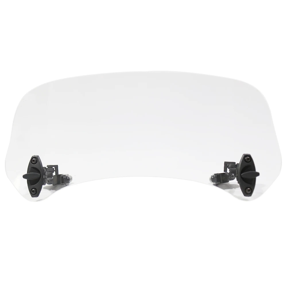 Universal Motorcycle Scooter Adjustable Clip On Windscreen Windshield Extension Spoiler Wind Deflector Lockable | Автомобили и