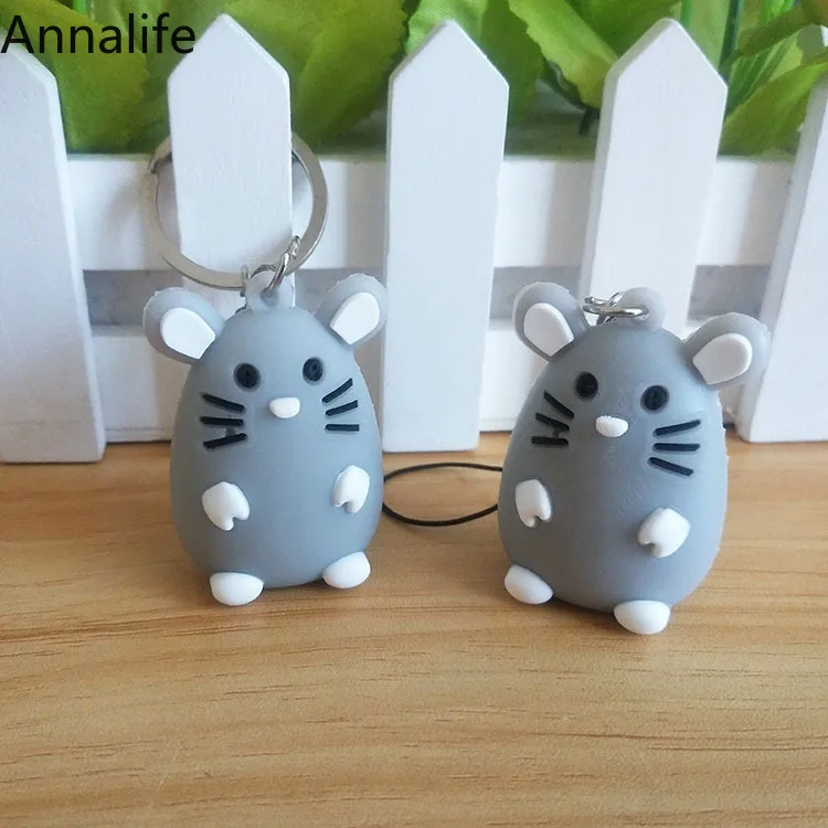 Новинка 2019 милые Брелоки для ключей в виде жирной крысы брелоки мужчин и женщин