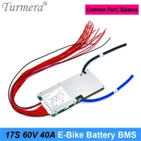 turmera 17s 60v 71 4v 40a bms li ion battery protected board with balance for 18650 21700 electric bike or e scooter battery use