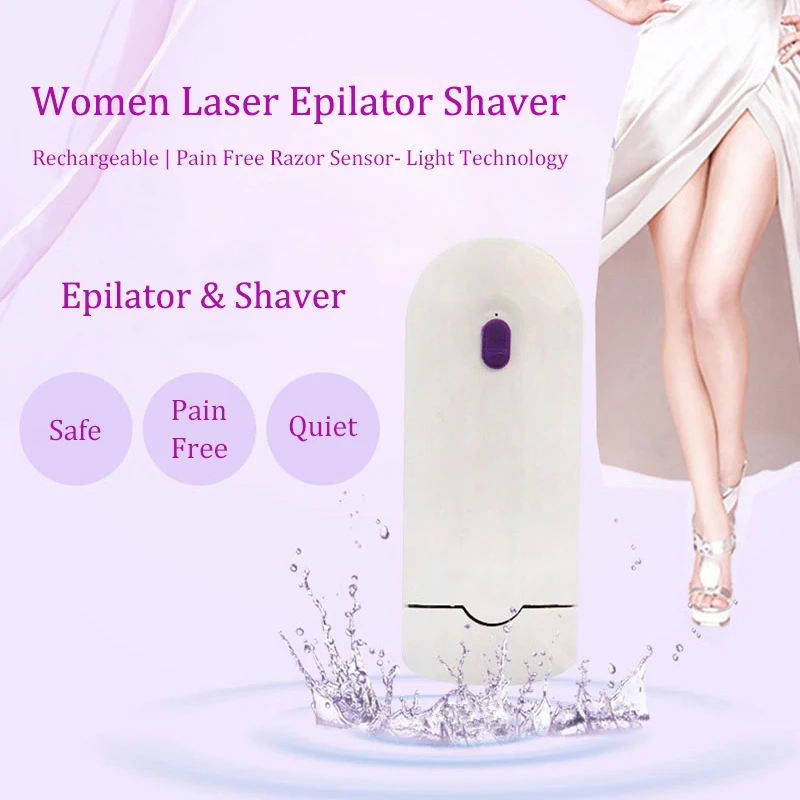 

Professional Painless Hair Removal Kit Laser Epilator USB Rechargeable razor Women Body Face Leg Bikini Hand Shaver Hair Remover