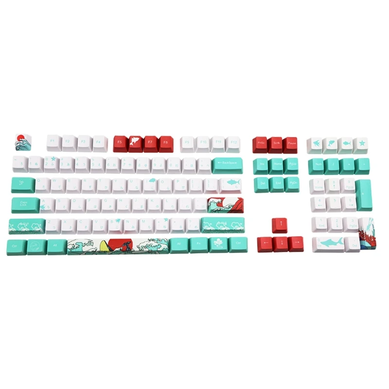 110 клавиш японская Сублимация краски OEM PBT Keycaps полный набор механическая