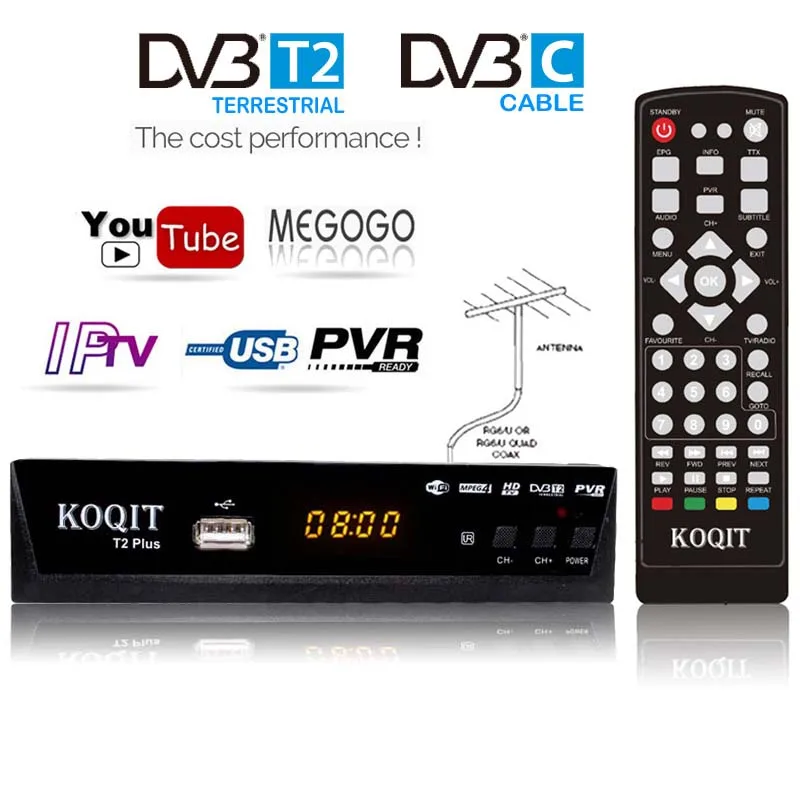 GX3235S DVB-C ТВ DVB-T2 цифровой ТВ приставка DVB T2 тюнер DVBT2 приемник спутниковая приставка USB Wifi Youtube IP tv m3u плеер
