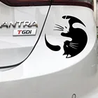 Автомобильные двери Yin и Yang автомобильные наклейки забавные красочные автомобильные наклейки автомобильные отличительные знаки