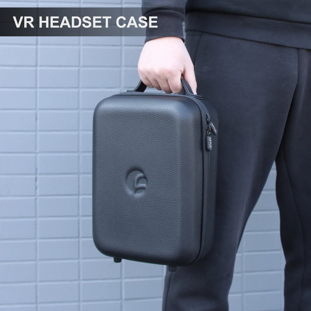 

PU Leather Waterproof Travel Portable VR Headset Accessories Lightweight Storage Bag Carrying Case Shockproof For Oculus Quest 2
