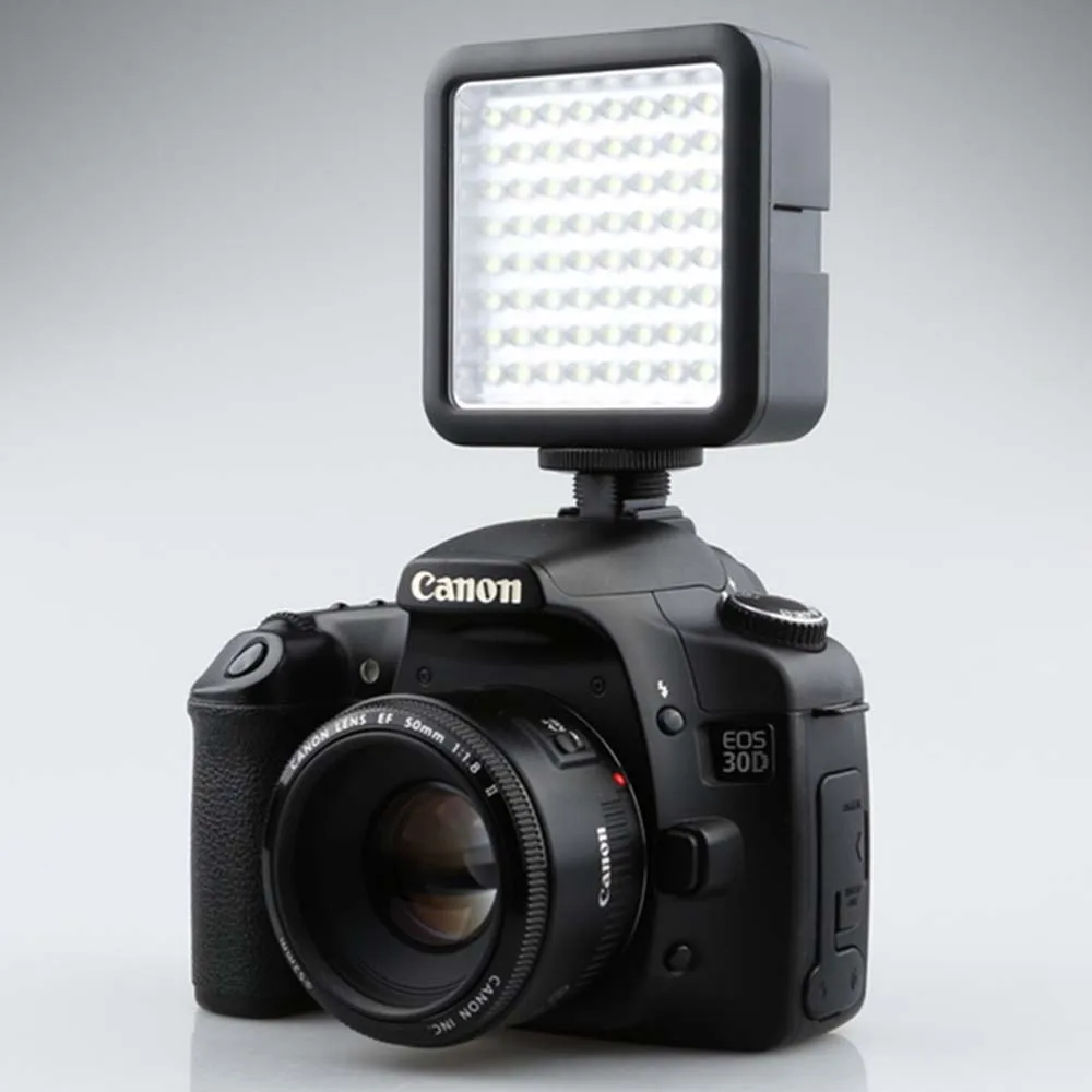 Затемнясветильник освещение для видеокамеры Canon / Nikon Pentax с 64 светодиодами|for