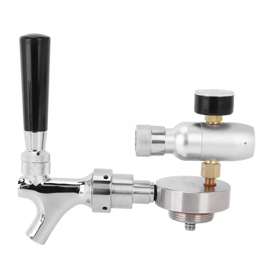 

Beer Brewing Beer Lid Dispenser Adjustable Faucet Pressure Gauge Accessories Kit for 2L/3.6L Keg US Standard Beer