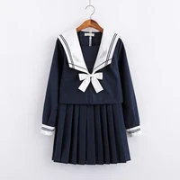 japanese plus size school uniform hot preppy girls sailor tops short long skirt option suits lala cheerleader clothing