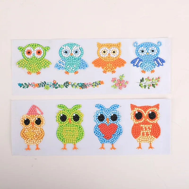

New Arrival Owl Pattern Diamond Painting Stickers Diamond Mosaic Embroidery Cross Stitch DIY Cup Book Phone Decor Home Decor