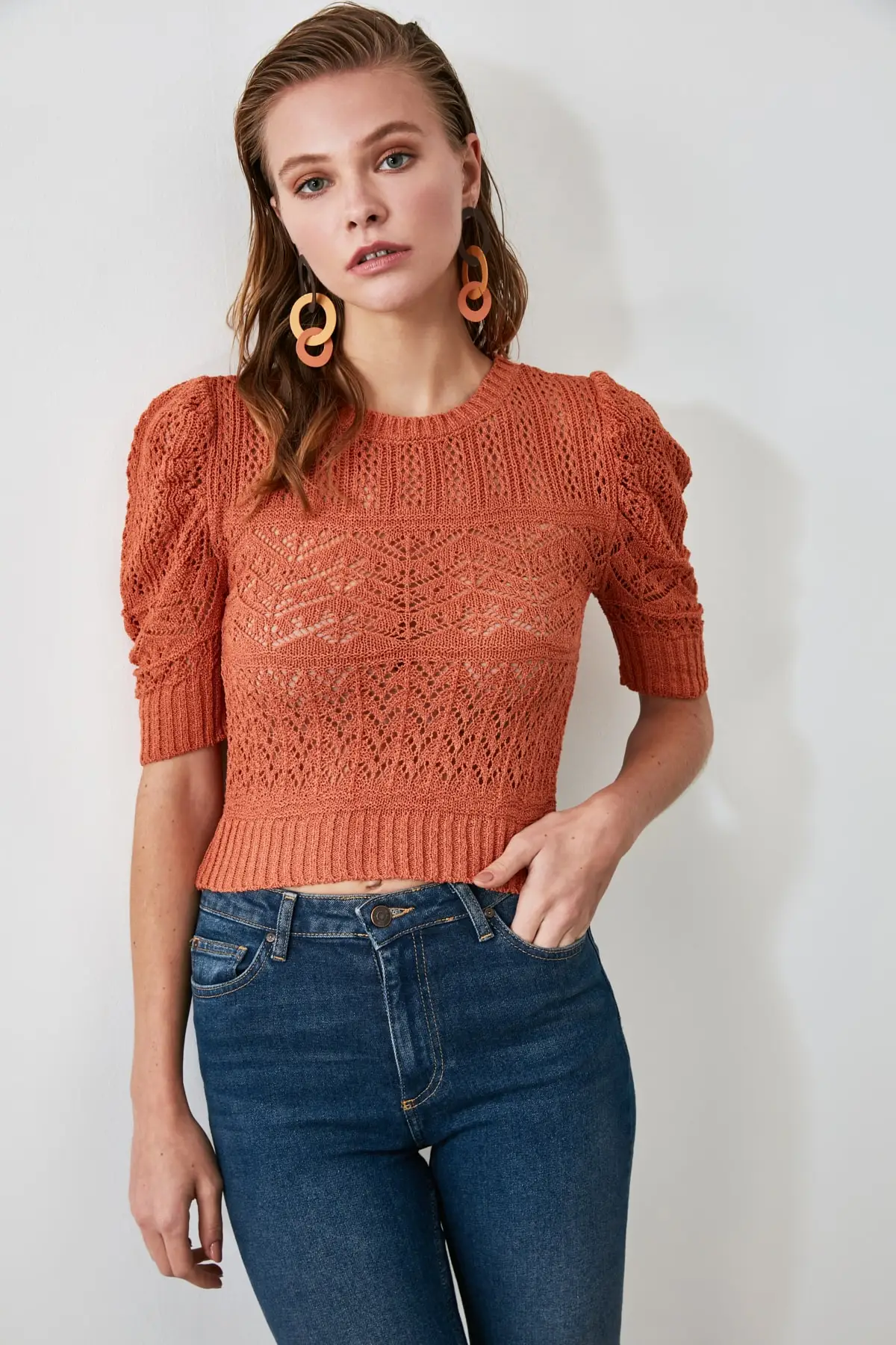 

Trendyol Cellular Knitwear Sweater TWOAW21KZ0655