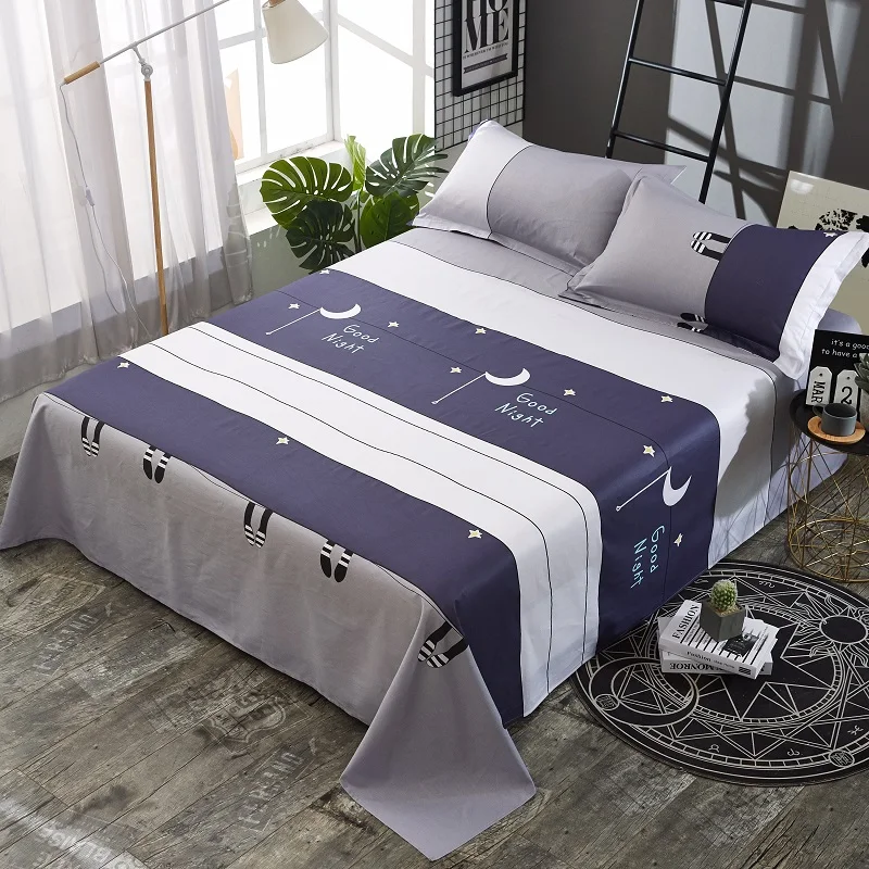 1 шт. простыня хлопок постельное белье льняное постельное белье домашний текстиль покрывало студенческое Спальное кресло мультфильм/завод/цветочный принт