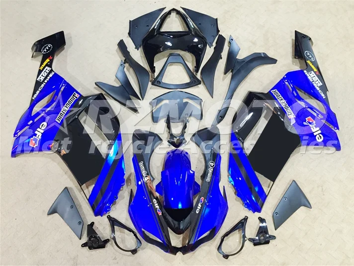 

Новый комплект обтекателей для цельного мотоцикла из АБС-пластика, подходит для kawasaki Ninja ZX-6R 636 ZX6R 2007 2008 07 08, комплект обтекателей черного и си...