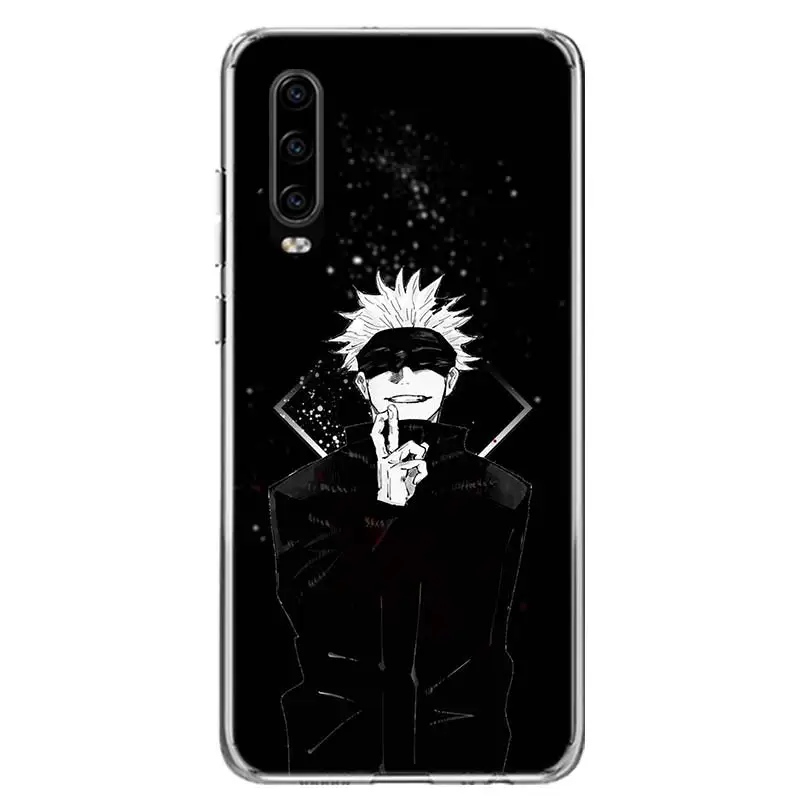 

Anime Jujutsu Kaisen Phone Case for Huawei P30 P40 P20 P10 Mate 20 10 30 Lite Pro P Smart Z Plus + Art Shell Cover Coque