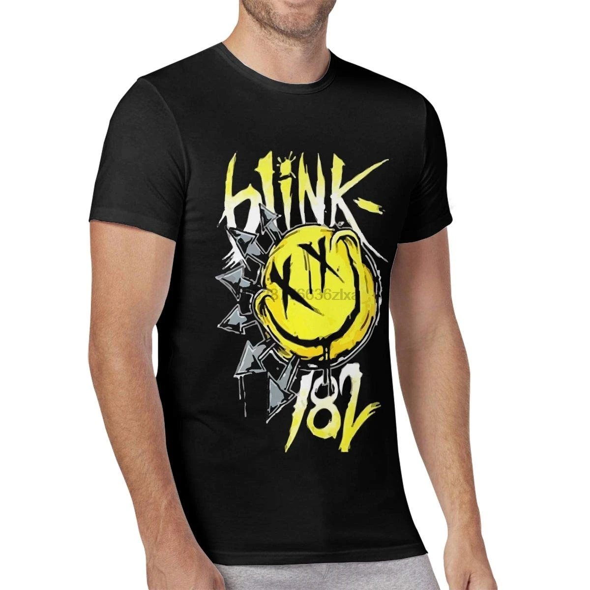Мужские футболки с логотипом Blink 182 Уникальные коротким рукавом | Мужская одежда