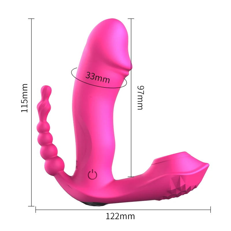 Переносной фаллоимитатор с подогревом вибратор присоска на клитор G-Spot
