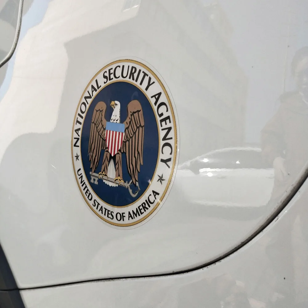 

12cm National Security Agency America Flag Car Sticker Decal Accessories