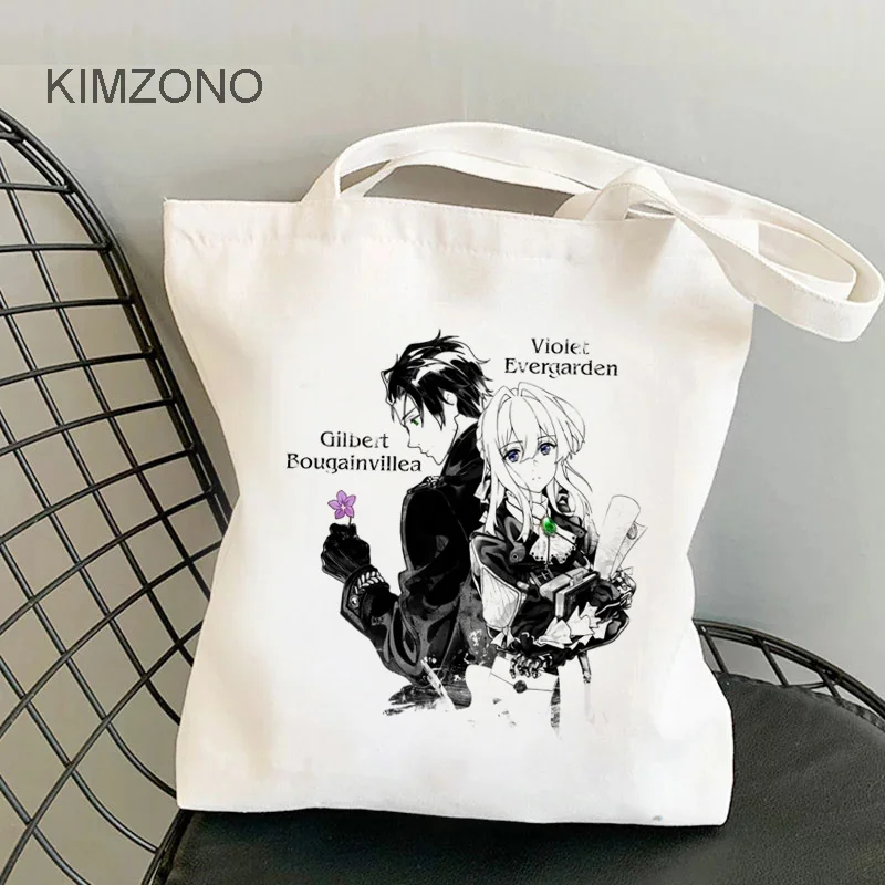 

Violet Evergarden shopping bag eco shopper cotton bolsas de tela bag reusable bolsas reutilizables reciclaje woven sac tissu